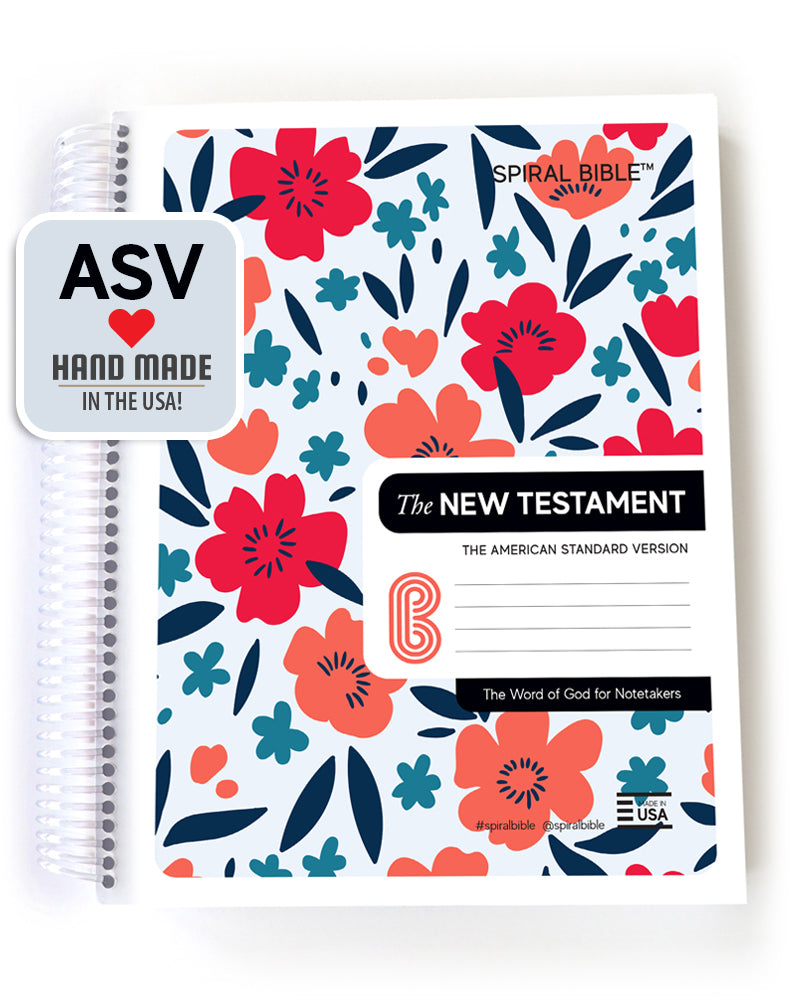 Spiral Bible™ - ASV - New Testament - Red Floral