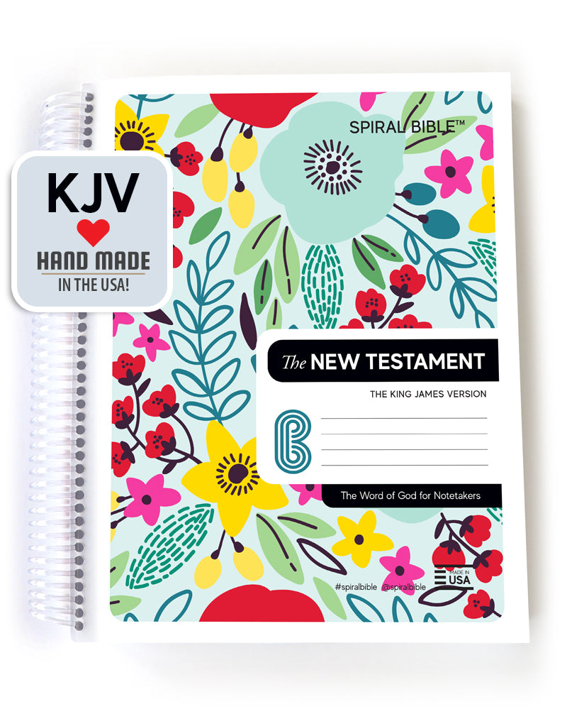 Spiral Bible™ - KJV - New Testament - Field of Flowers